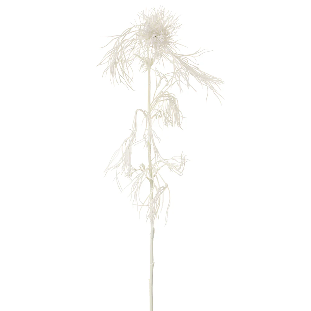 27" Mist Bud Silk Flower Stem -White (Pack of 12)