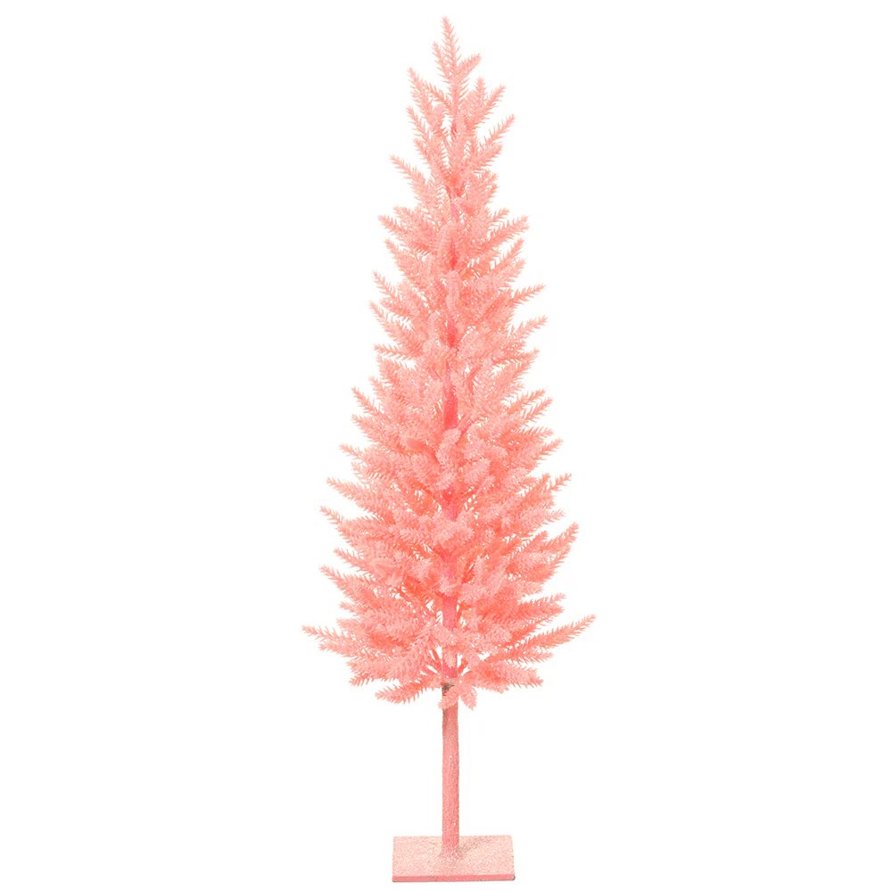 27" Pine Cone-Shaped Artificial Topiary Tree w/Stand -Pink (Pack of 4)