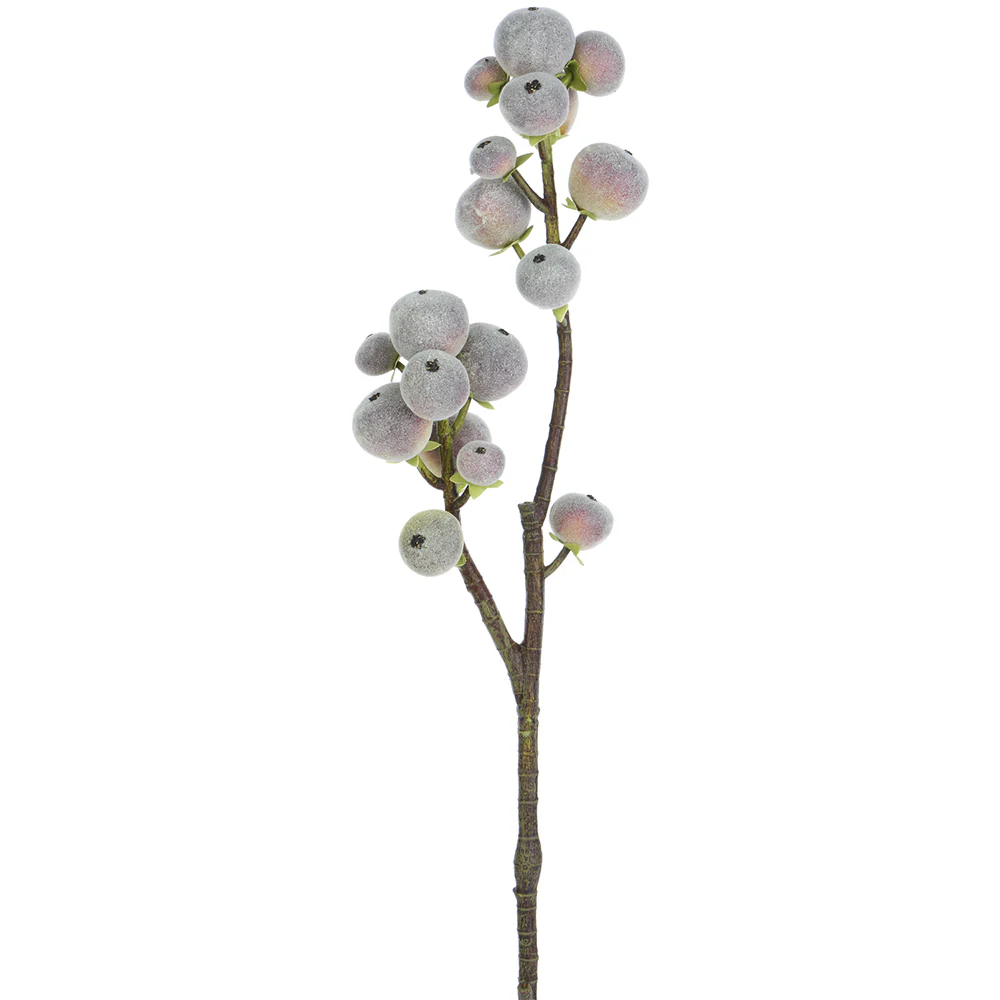 27" Pod Berry Artificial Stem -Purple/Green (Pack of 12)