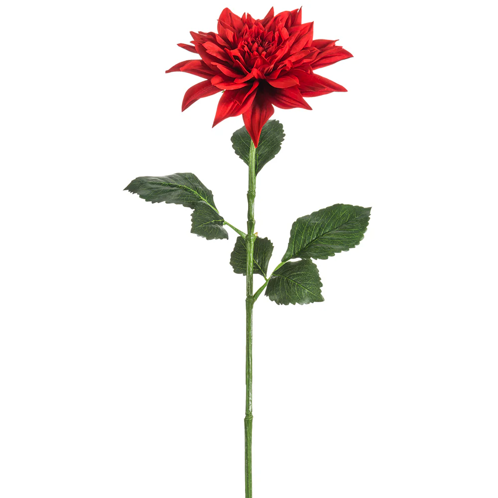 27" Silk Dahlia Flower Stem -Cerise (Pack of 12)