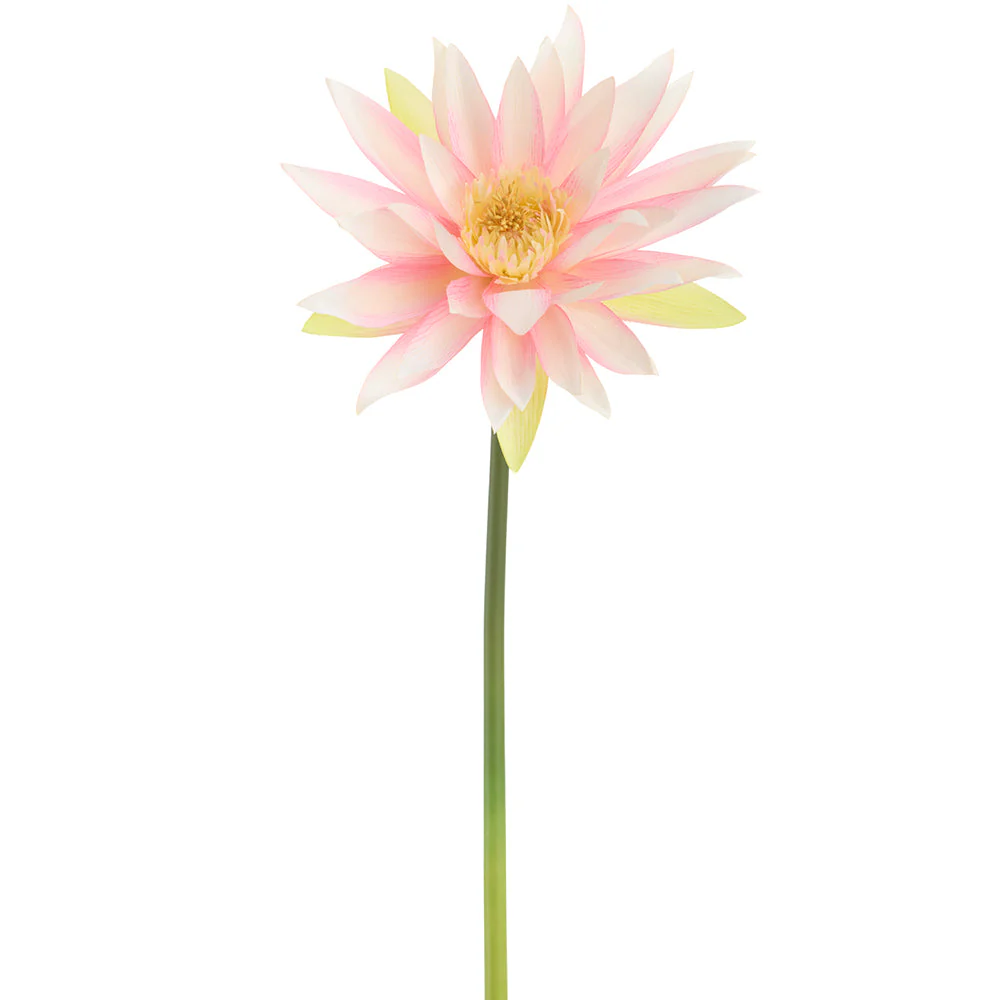 27" Water Lily Silk Flower Stem -Pink (Pack of 12)