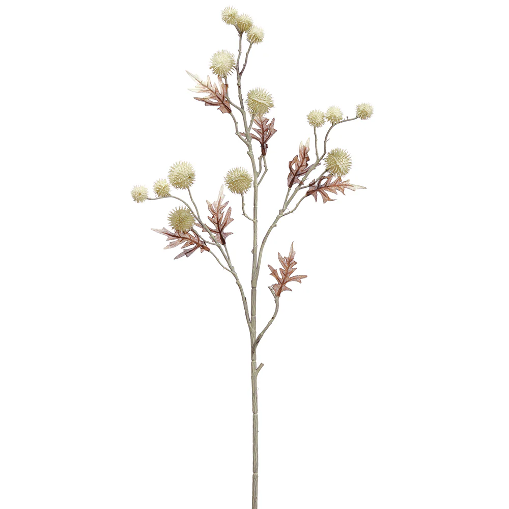 28.3" Artificial Globe Thistle Stem -White (Pack of 12)
