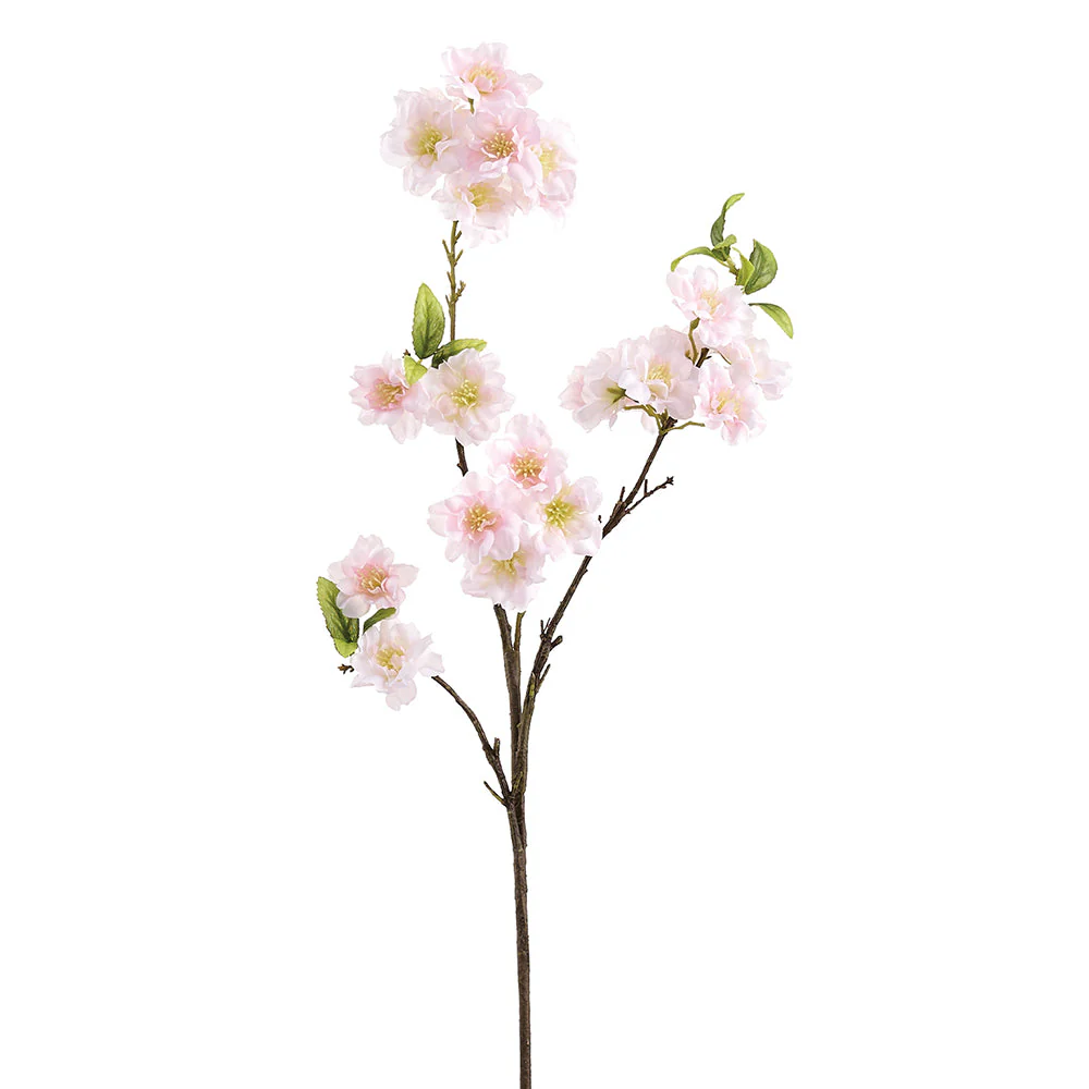28.5" Cherry Blossom Silk Flower Stem -Blush (Pack of 12)