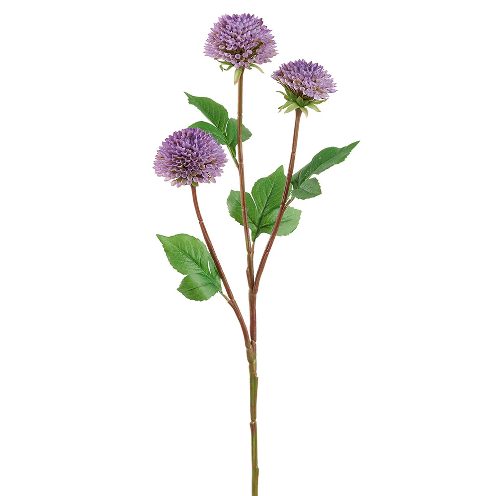 28.5" Dahlia Silk Flower Stem -Purple (Pack of 12)