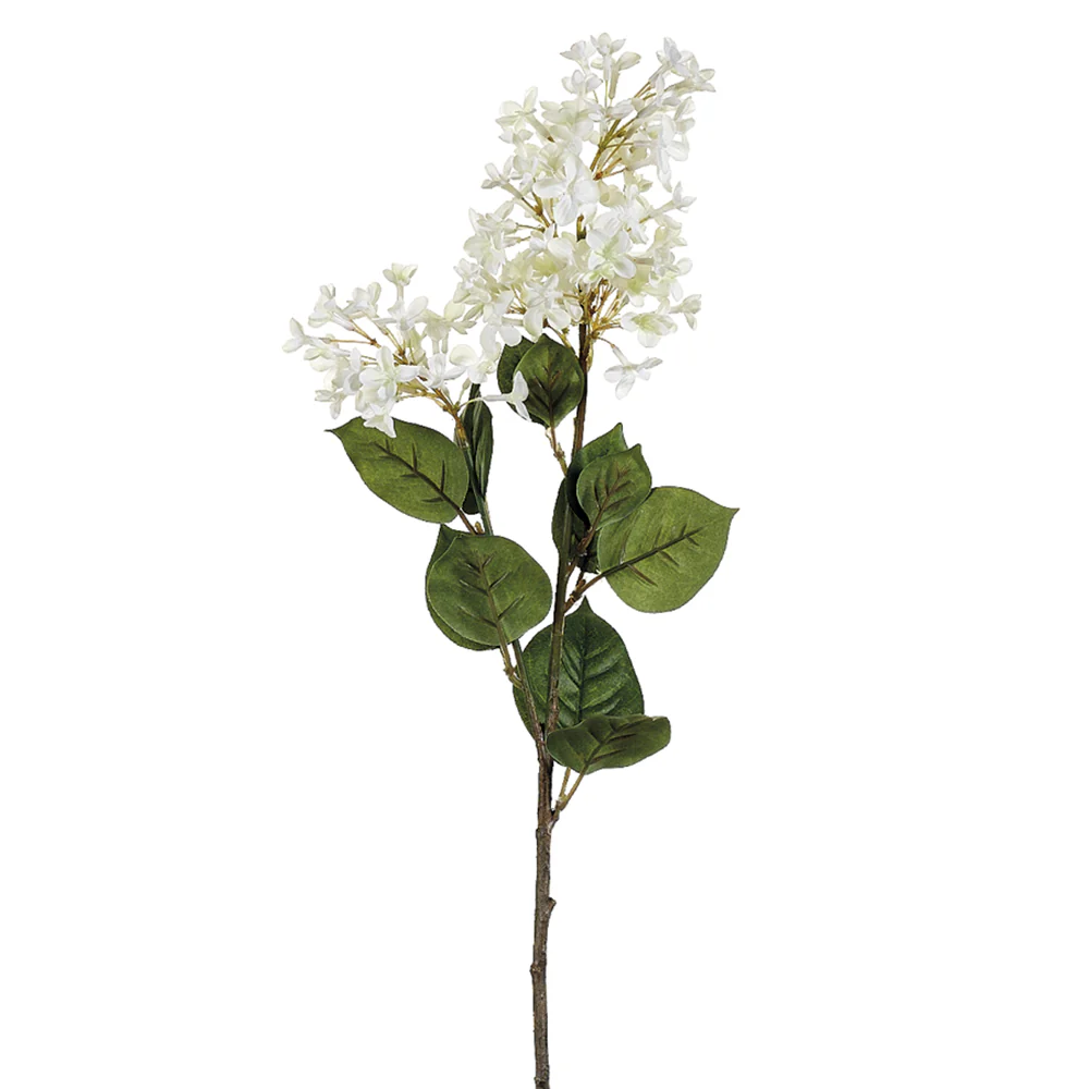 28.5" Silk English Lilac Flower Spray -Cream (Pack of 12)