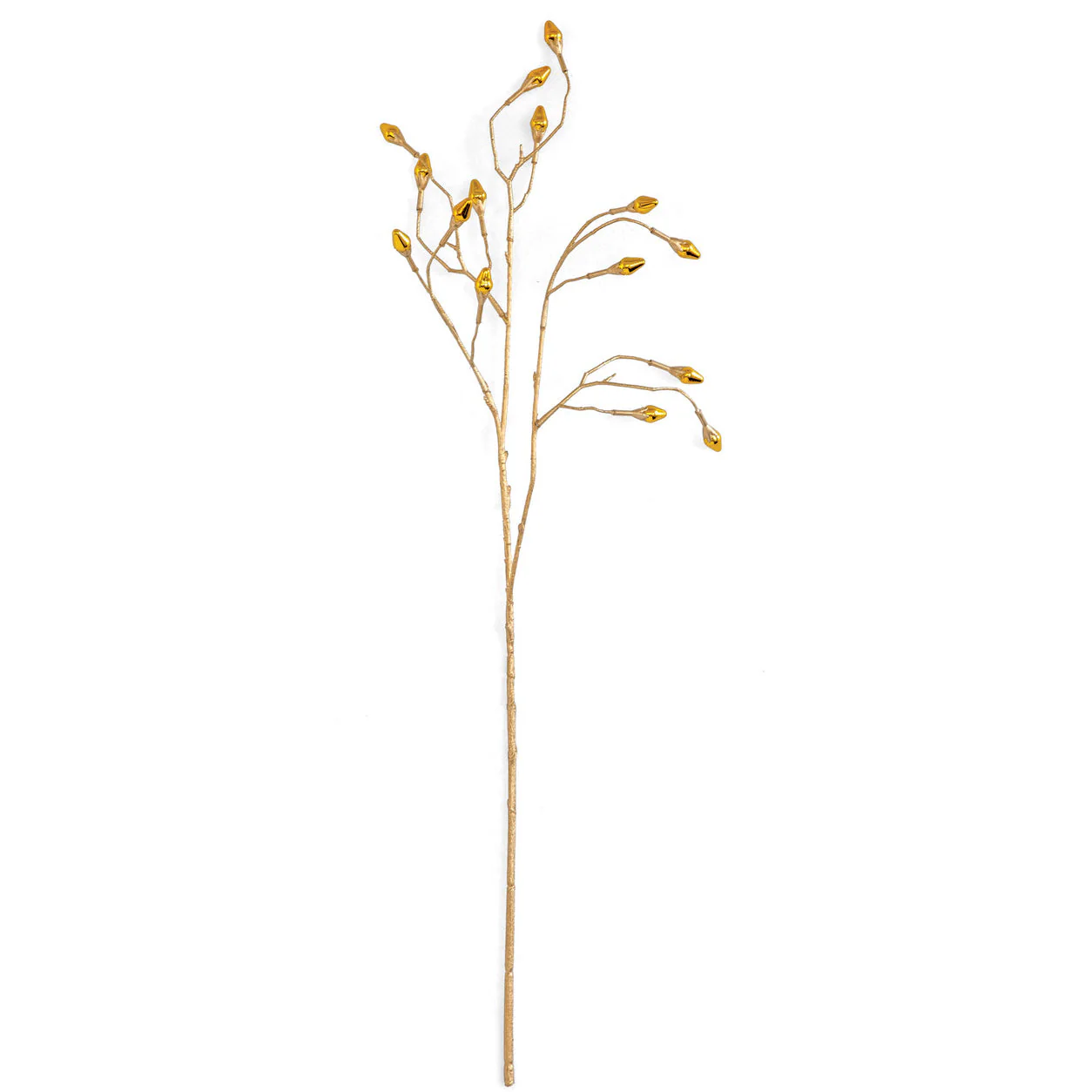 28" Artificial Beaded Stem -Gold (Pack of 12)