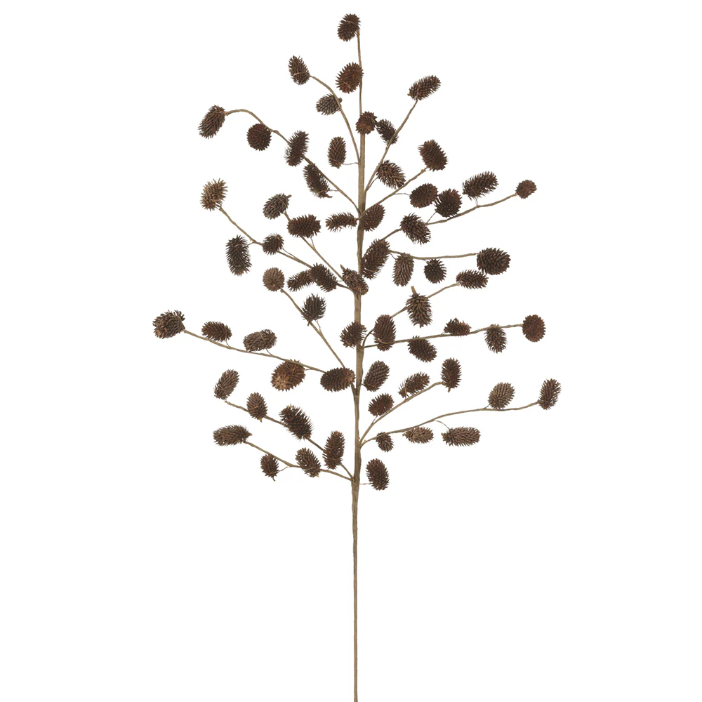 28" Artificial Osmanthus Pod Flower Stem -Brown/Gray (Pack of 6)