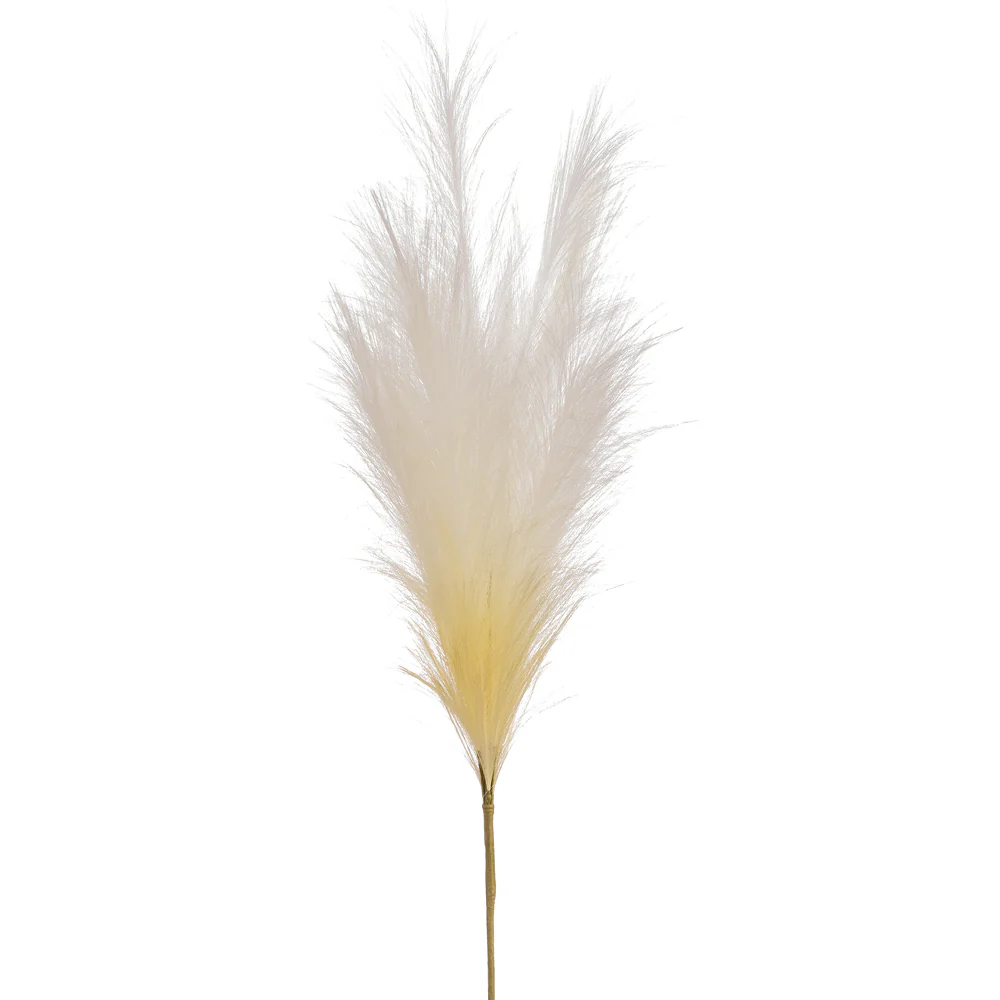 28" Artificial Plume Grass Stem -2 Tone Cream (Pack of 12)