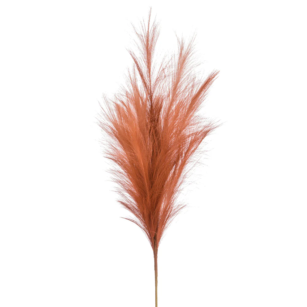 28" Artificial Plume Grass Stem -Dark Rose (Pack of 12)