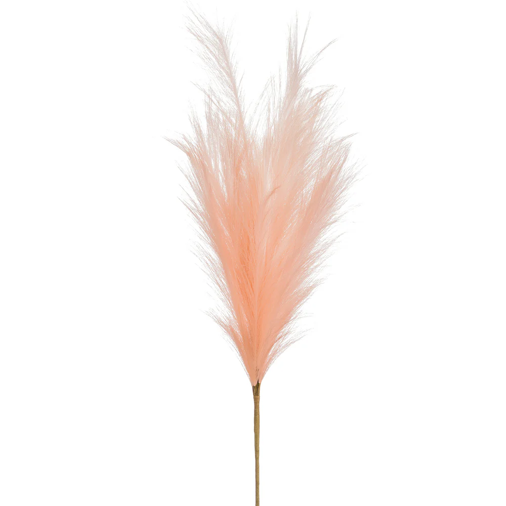 28" Artificial Plume Grass Stem -Pink (Pack of 12)