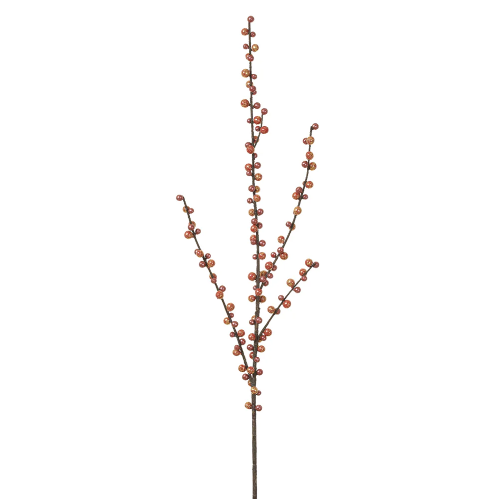 28" Berry Artificial Stem -Mauve/Gold (Pack of 24)
