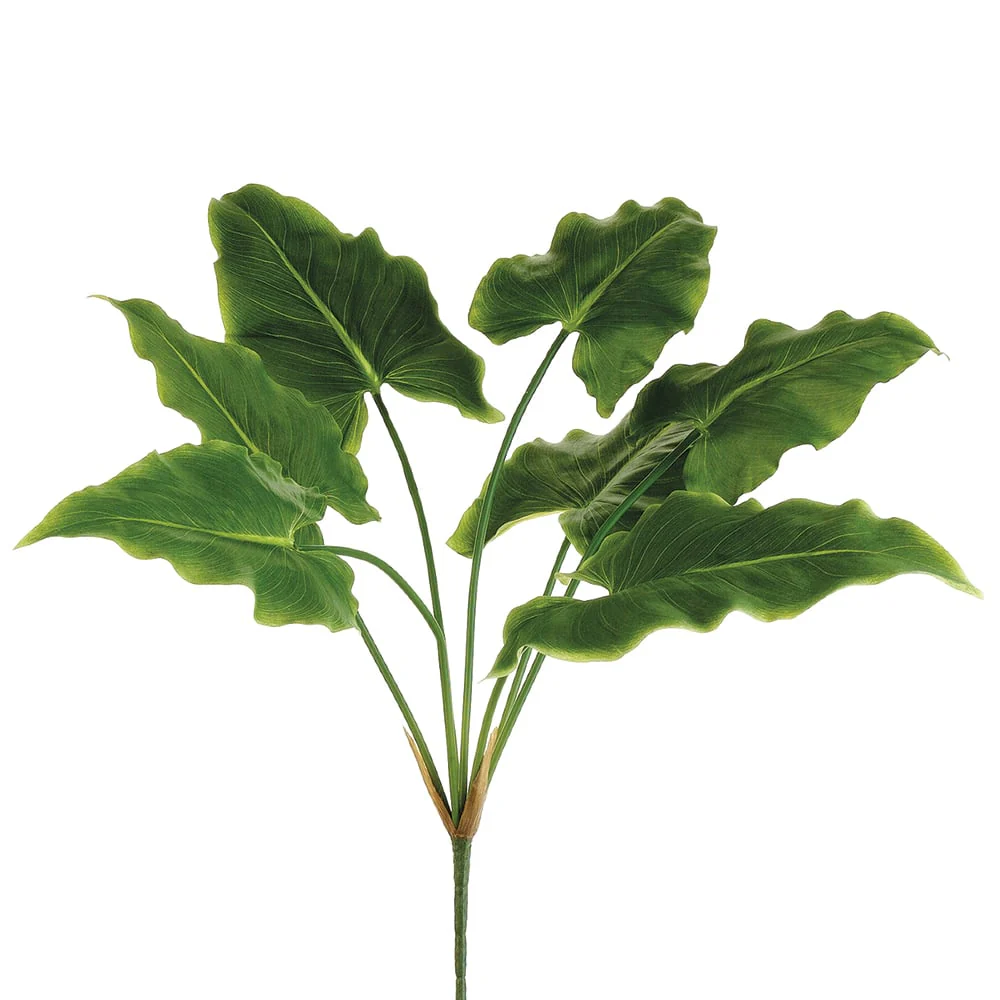 28" Calla Lily Leaf Silk Plant -Green (Pack of 12)