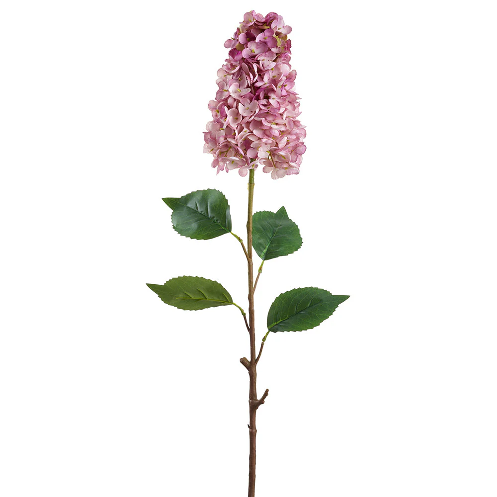 28" Cone Hydrangea Silk Flower Stem -Lilac (Pack of 12)