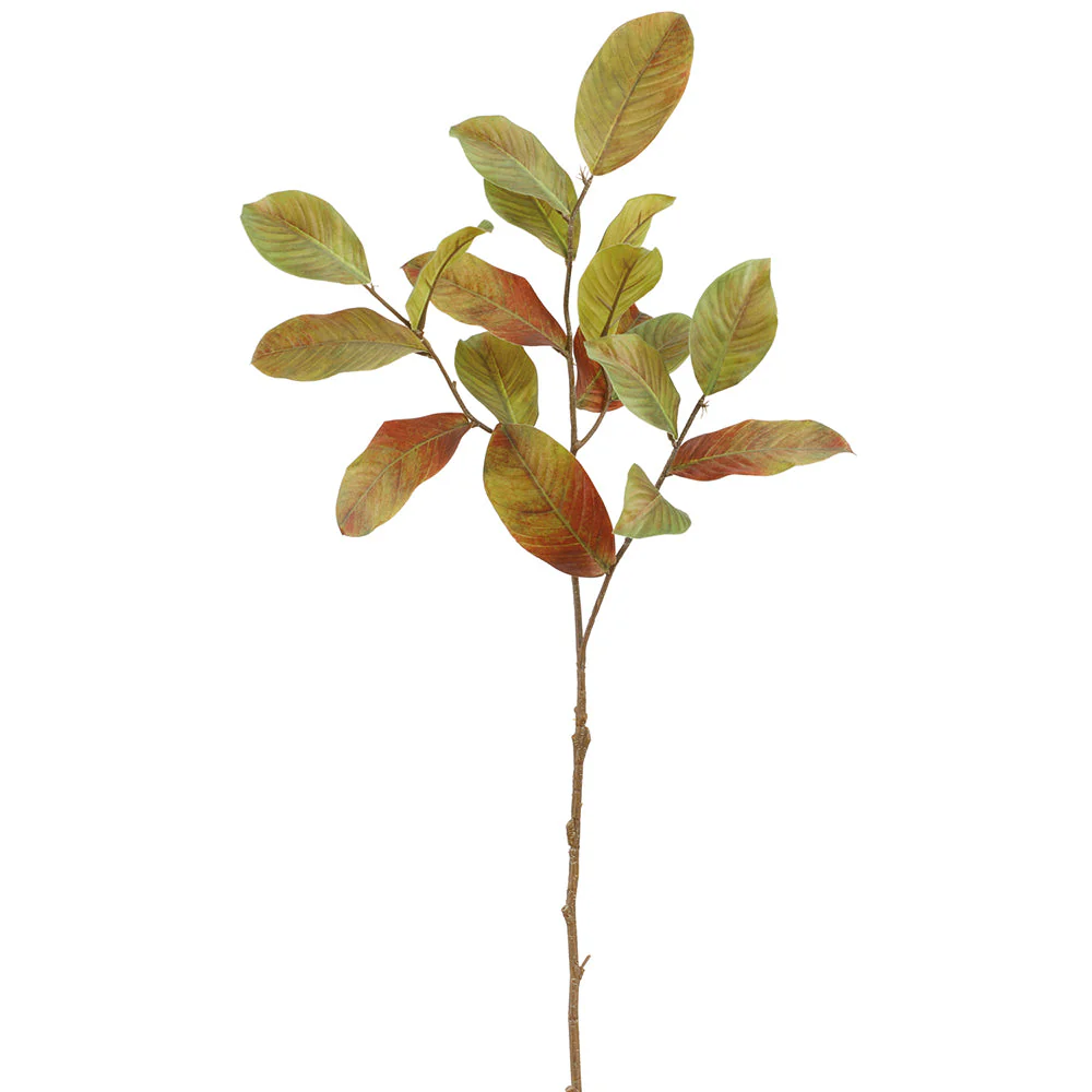 28" Crape Myrtle Leaf Silk Stem -Burgundy/Green (Pack of 12)