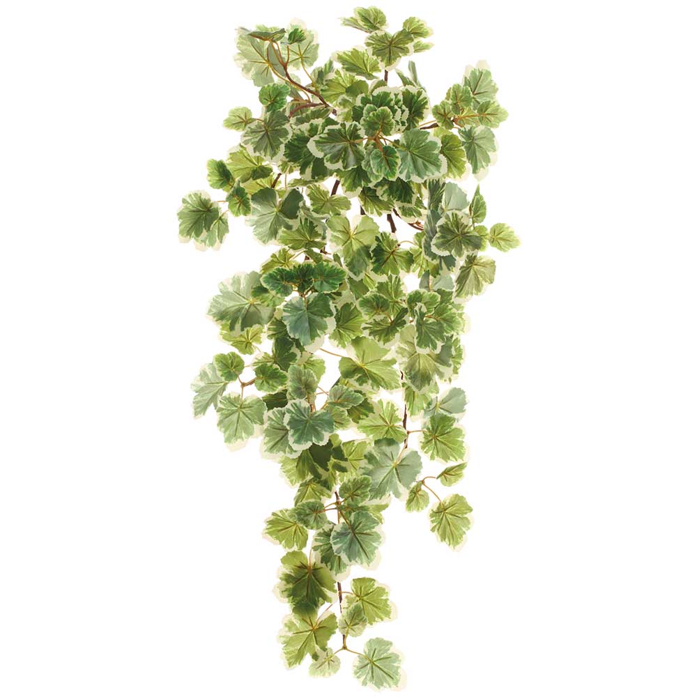 28" Hanging Balfour Aralia Leaf Silk Plant -Green/Variegated (Pack of 12)