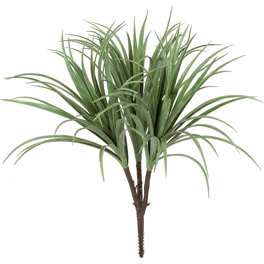 28" Outdoor UV-Proof Artificial Liriope Grass Plant -Green (Pack of 6)