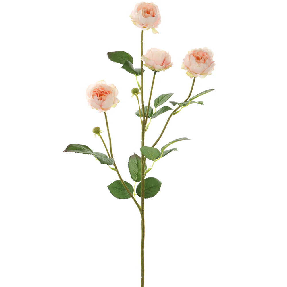 28" Silk Rose Flower Stem -Pink (Pack of 12)