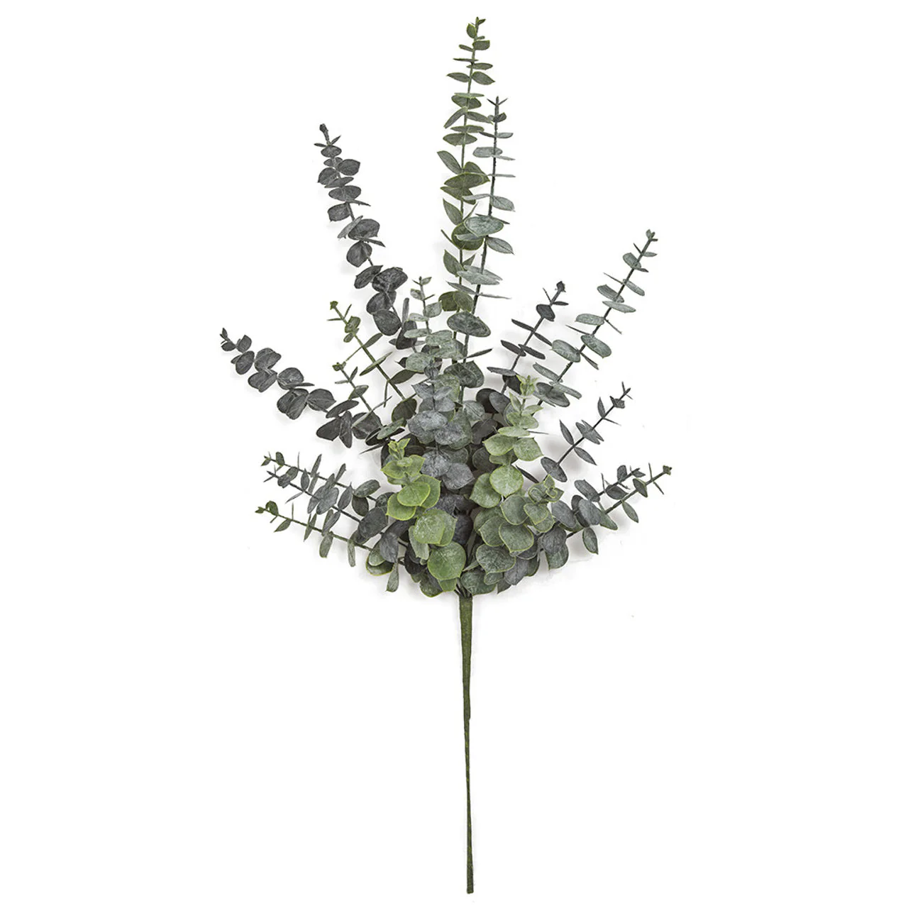 28" Soft-Touch Artificial Eucalyptus Leaf Stem -Green/Gray (Pack of 12)