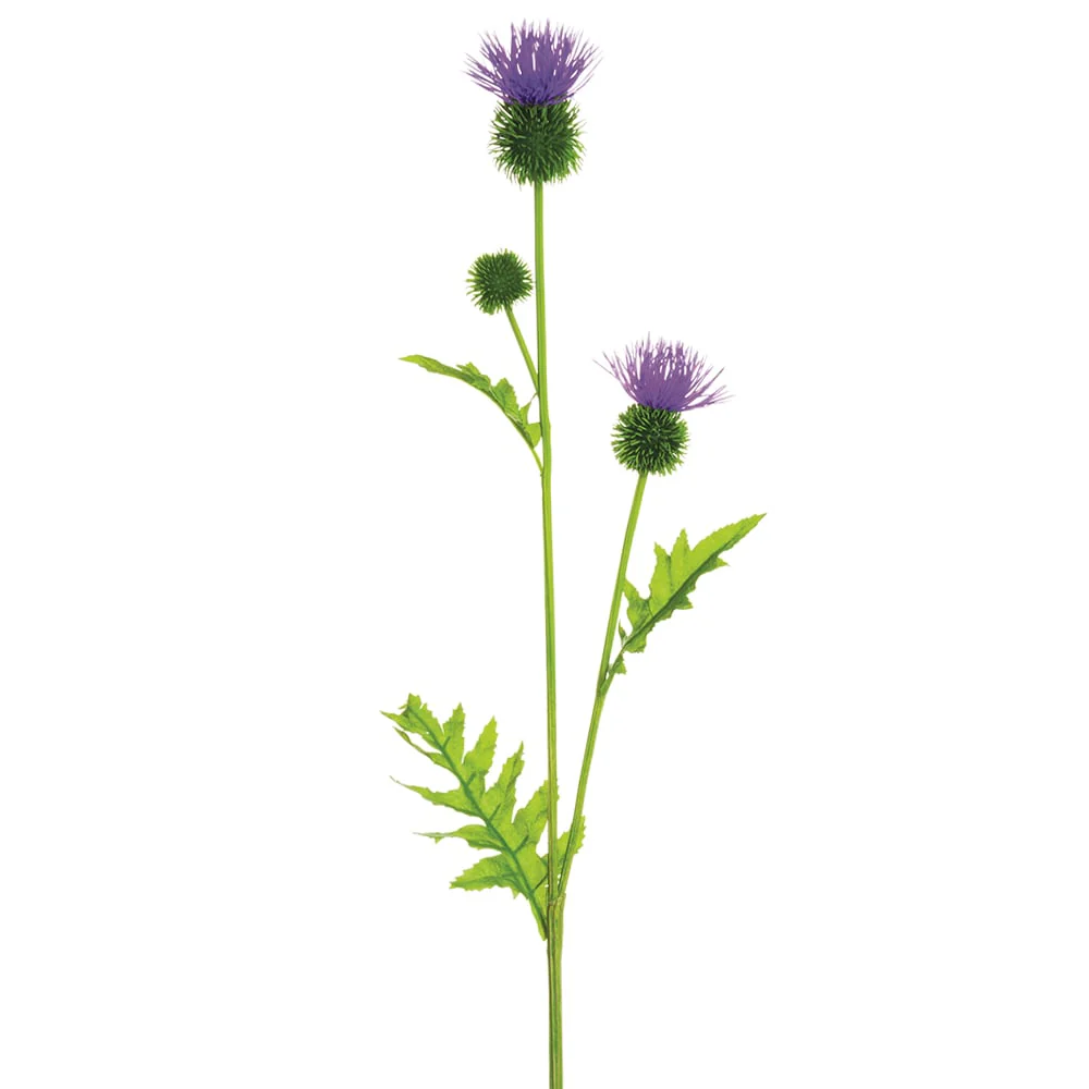 28" Thistle Artificial Flower Stem -Lavender (Pack of 12)