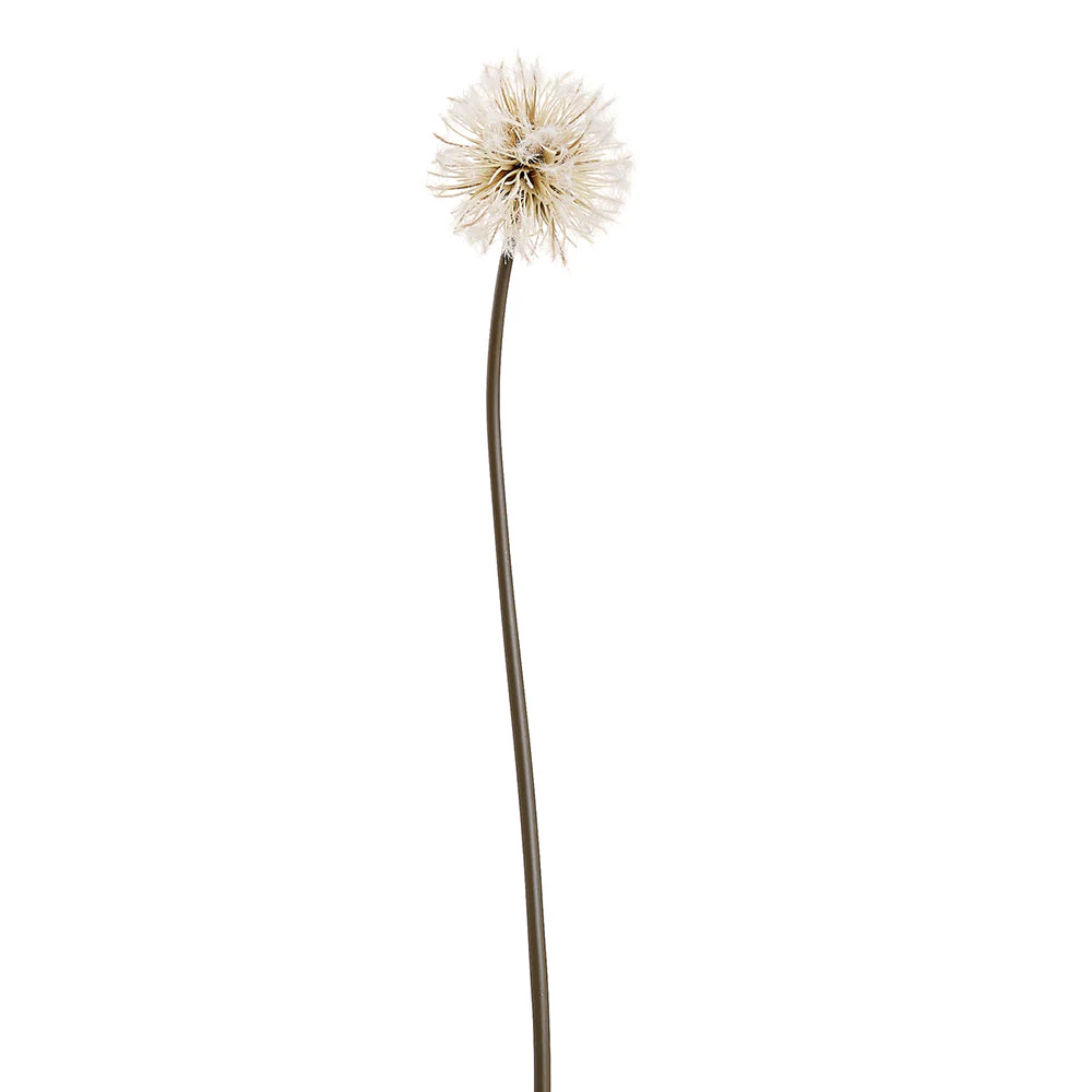 29" Dandelion Artificial Flower Stem -Beige (Pack of 12)