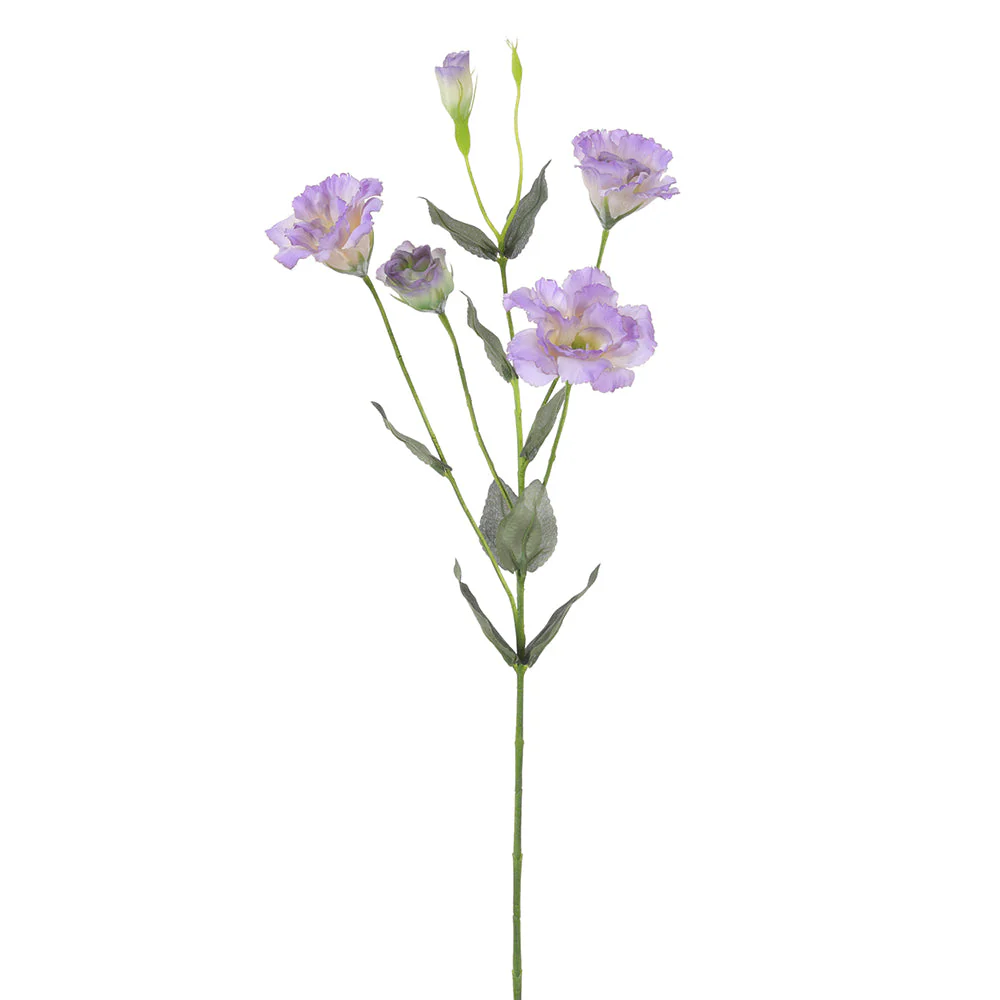 29" Lisianthus Silk Flower Stem -Lavender/White (Pack of 12)