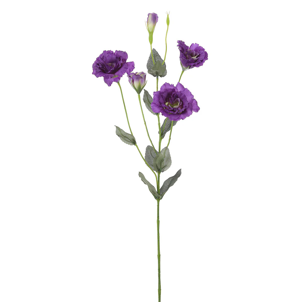 29" Lisianthus Silk Flower Stem -Purple (Pack of 12)