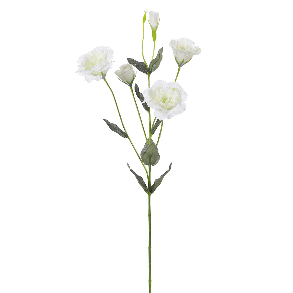 29" Lisianthus Silk Flower Stem -White (Pack of 12)