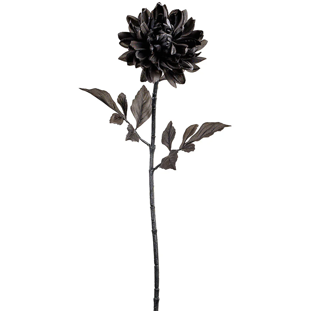 29" Mum Silk Flower Stem -Black (Pack of 12)