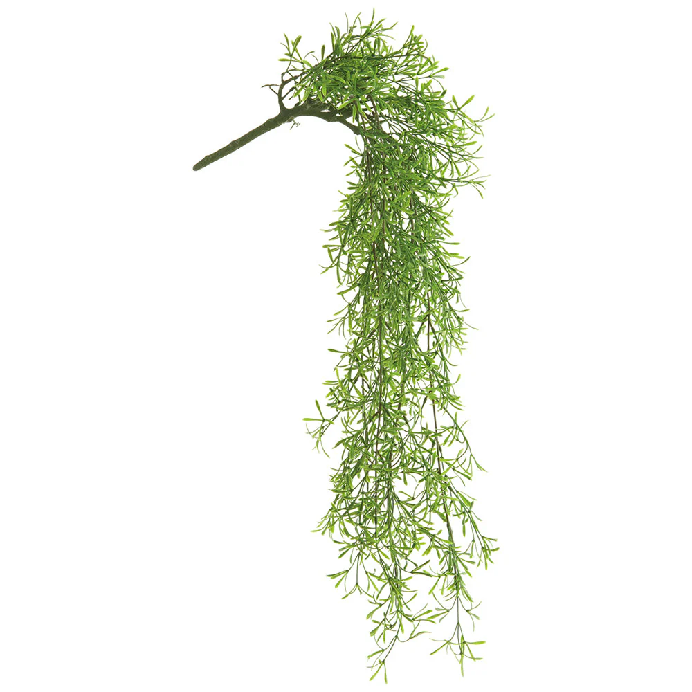 29" Outdoor UV-Resistant Artificial Hanging Sprengeri Fern Plant -Green (Pack of 12)