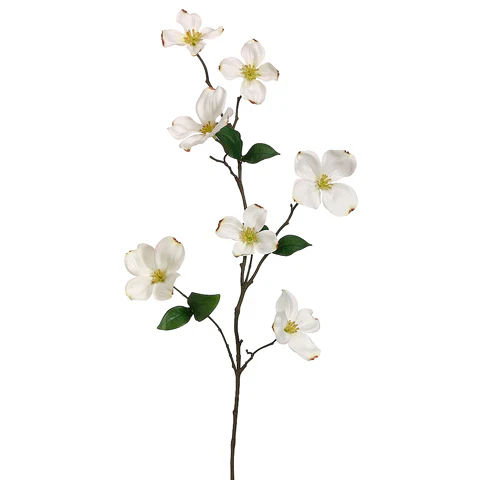 29" Silk Dogwood Flower Spray -Cream (Pack of 12)