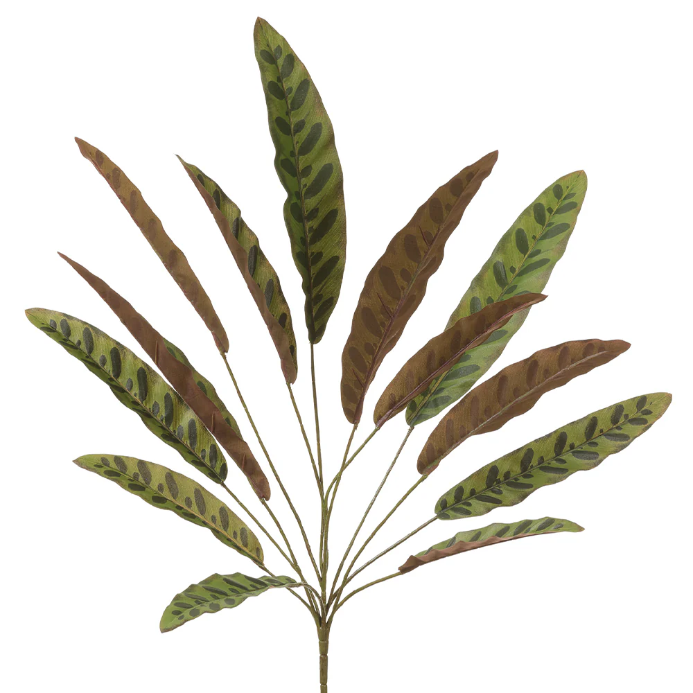 29" Silk Feather Leaf Plant -2 Tone Green (Pack of 12)