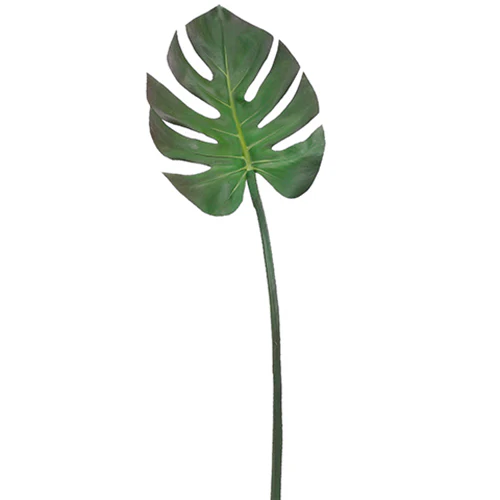 29" Silk Split Philodendron Monstera Leaf Stem -Green/Brown (Pack of 12)