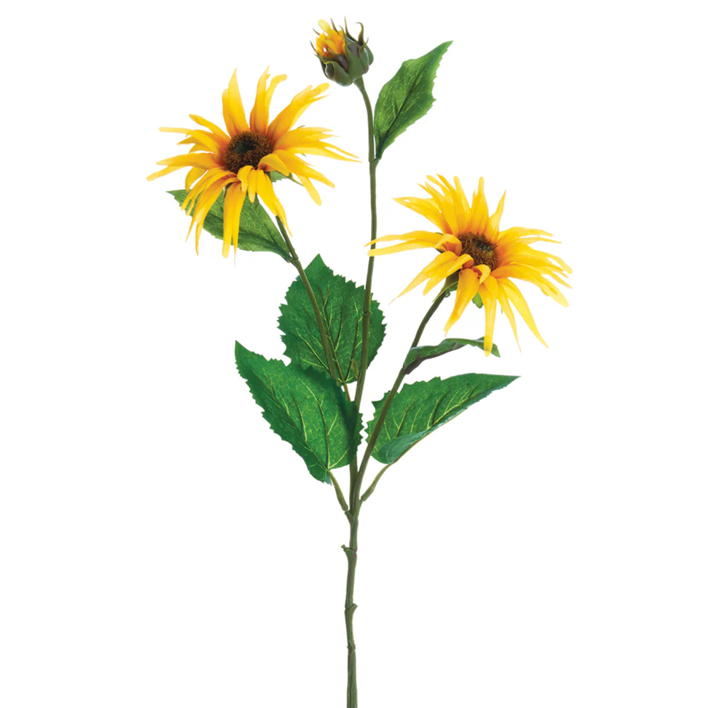 29" Sunflower Silk Flower Stem -Yellow (Pack of 12)