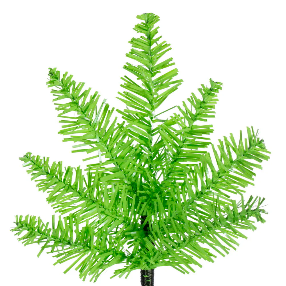 2'Hx20"W Fir Artificial Christmas Tree, Unlit -Lime - Image 2