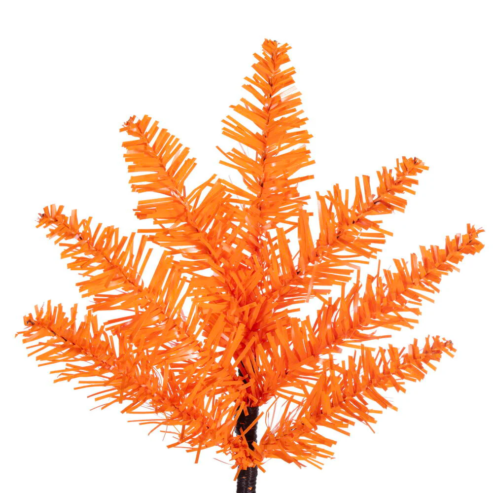 2'Hx20"W Fir Artificial Christmas Tree, Unlit -Orange - Image 2