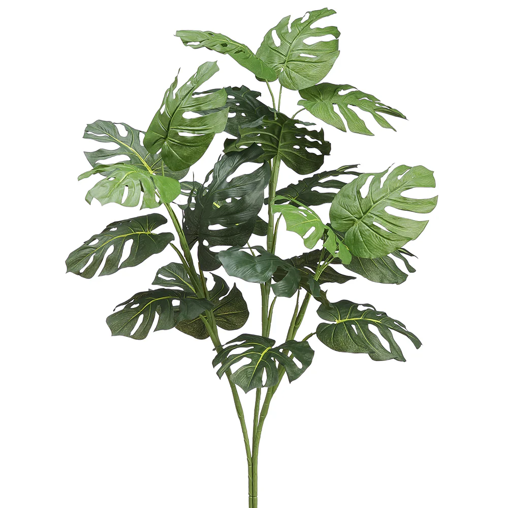 3' Split Leaf Philodendron Monstera Silk Plant -Green (Pack of 12)