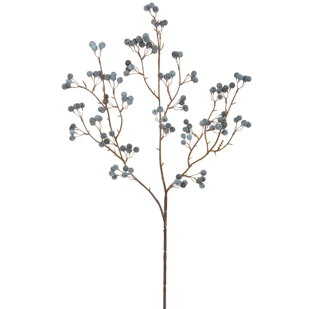 30.5" Artificial Berry Stem -Blue (Pack of 12)