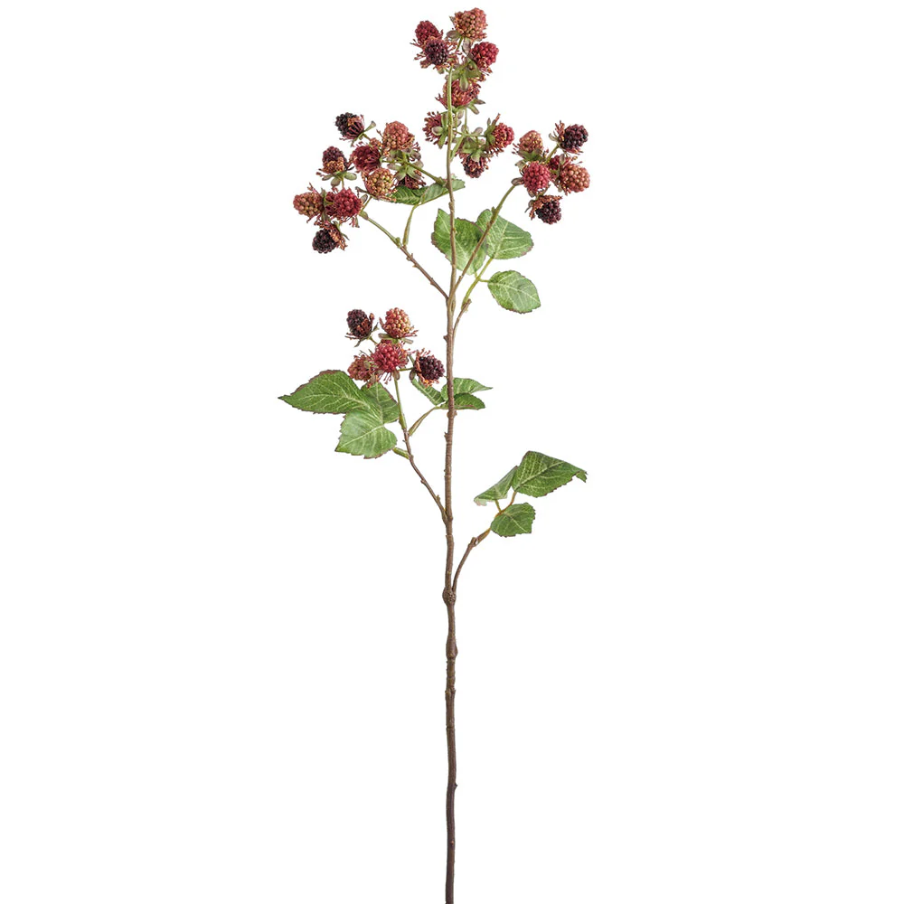 30.5" Artificial Raspberry Fruit Stem -Mauve/Burgundy (Pack of 12)