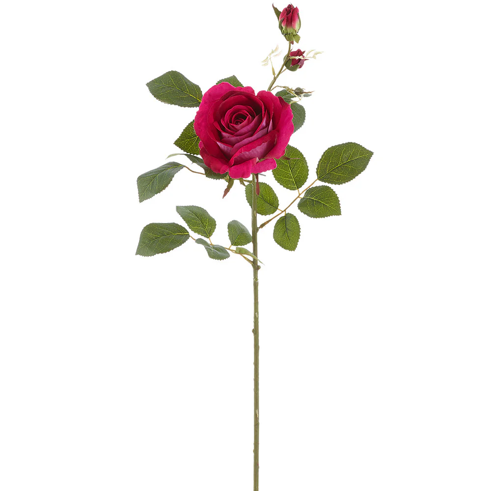 30.5" Rose Silk Flower Stem -Beauty (Pack of 24)