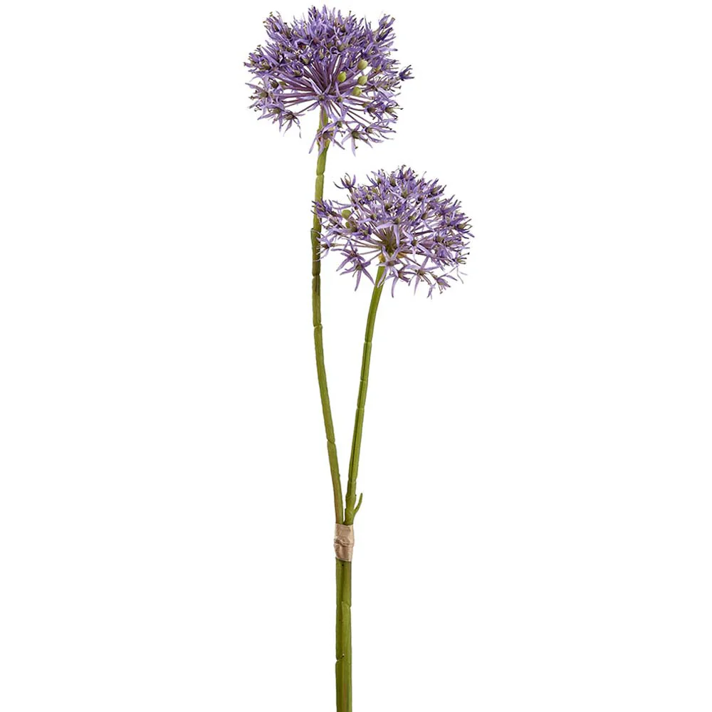 30" Allium Silk Flower Stem Bundle -Lavender (Pack of 12)