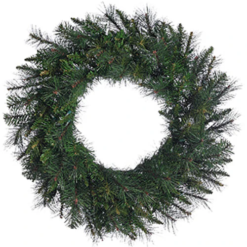 30" Artificial Canyon Pine Wreath -Green (Pack of 2)