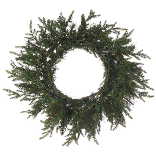 30" Artificial Colorado Mixed Pine Wreath -Green (Pack of 2) - Image 2