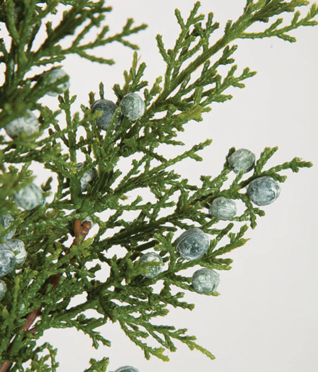 30" Artificial Juniper & Frosted Berry Stem -Green/Blue (Pack of 12) - Image 2