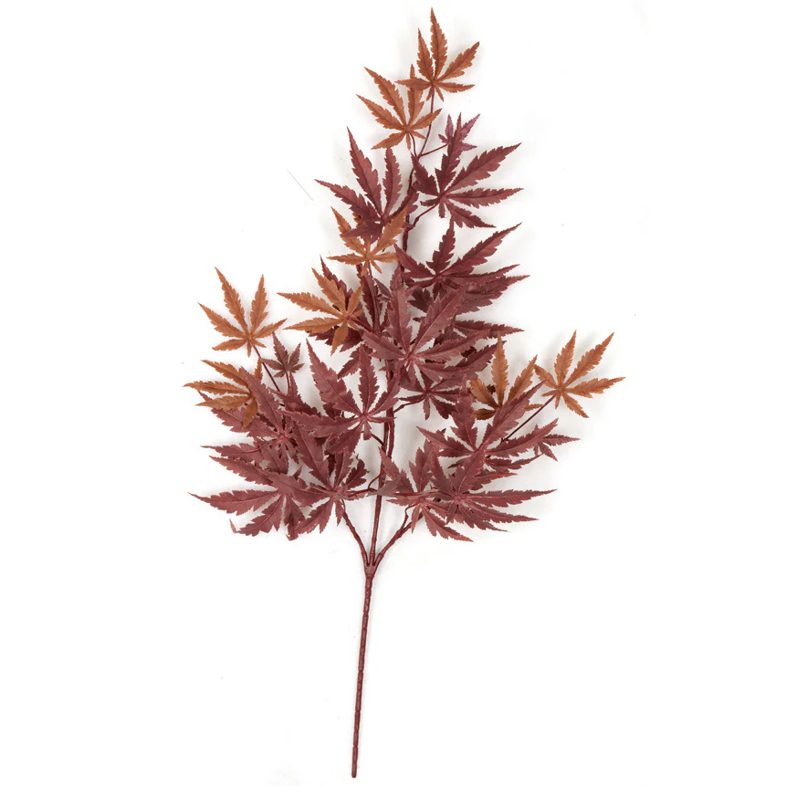 30" Artificial Maple Branch Stem -Burgundy (Pack of 12)