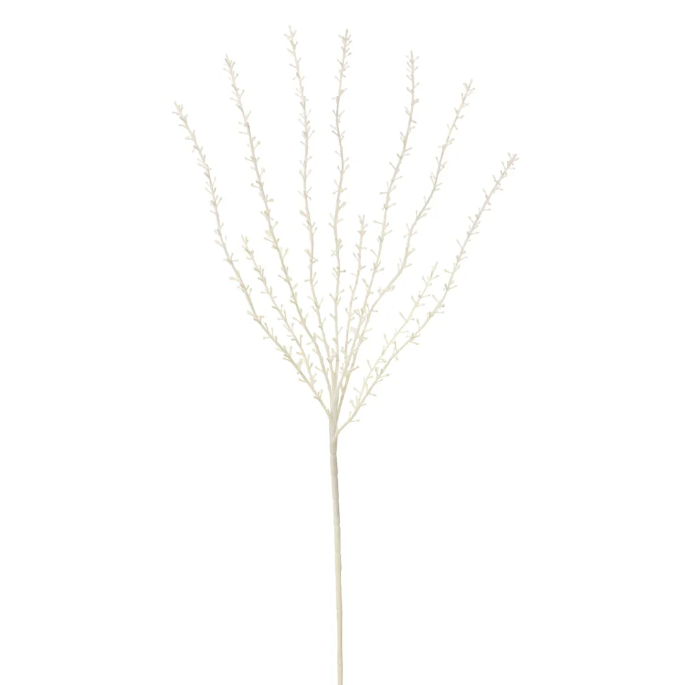 30" Artificial Peppergrass Grass Stem -White (Pack of 12)