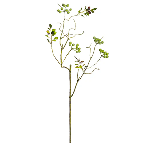 30" Berry Artificial Stem -Green (Pack of 12)