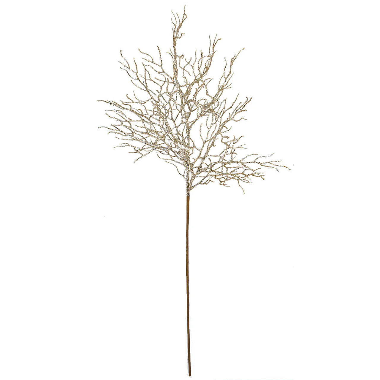 30" Glittered Artificial Twig Stem -Gold (Pack of 12)