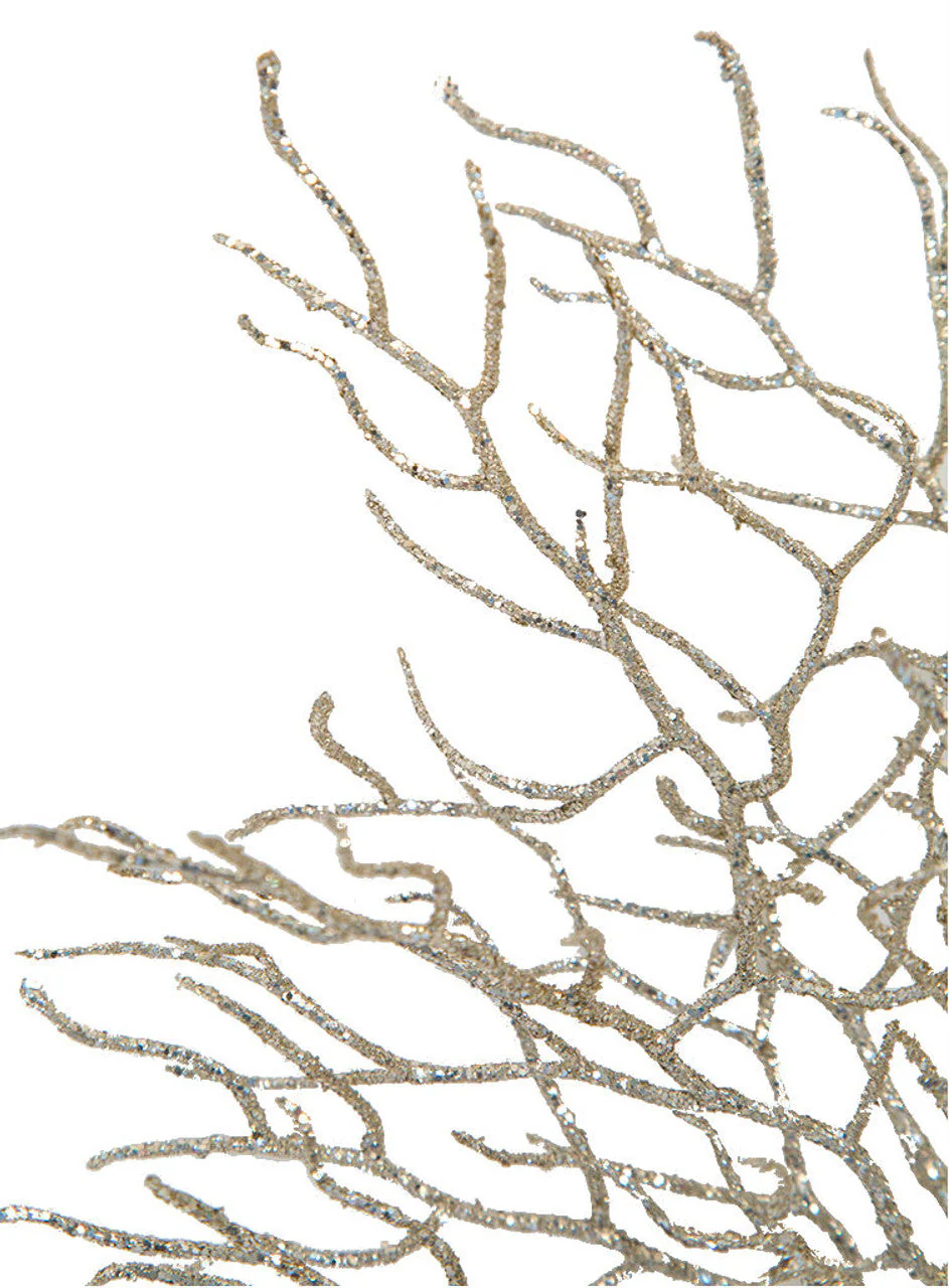 30" Glittered Artificial Twig Stem -Gold (Pack of 12) - Image 2