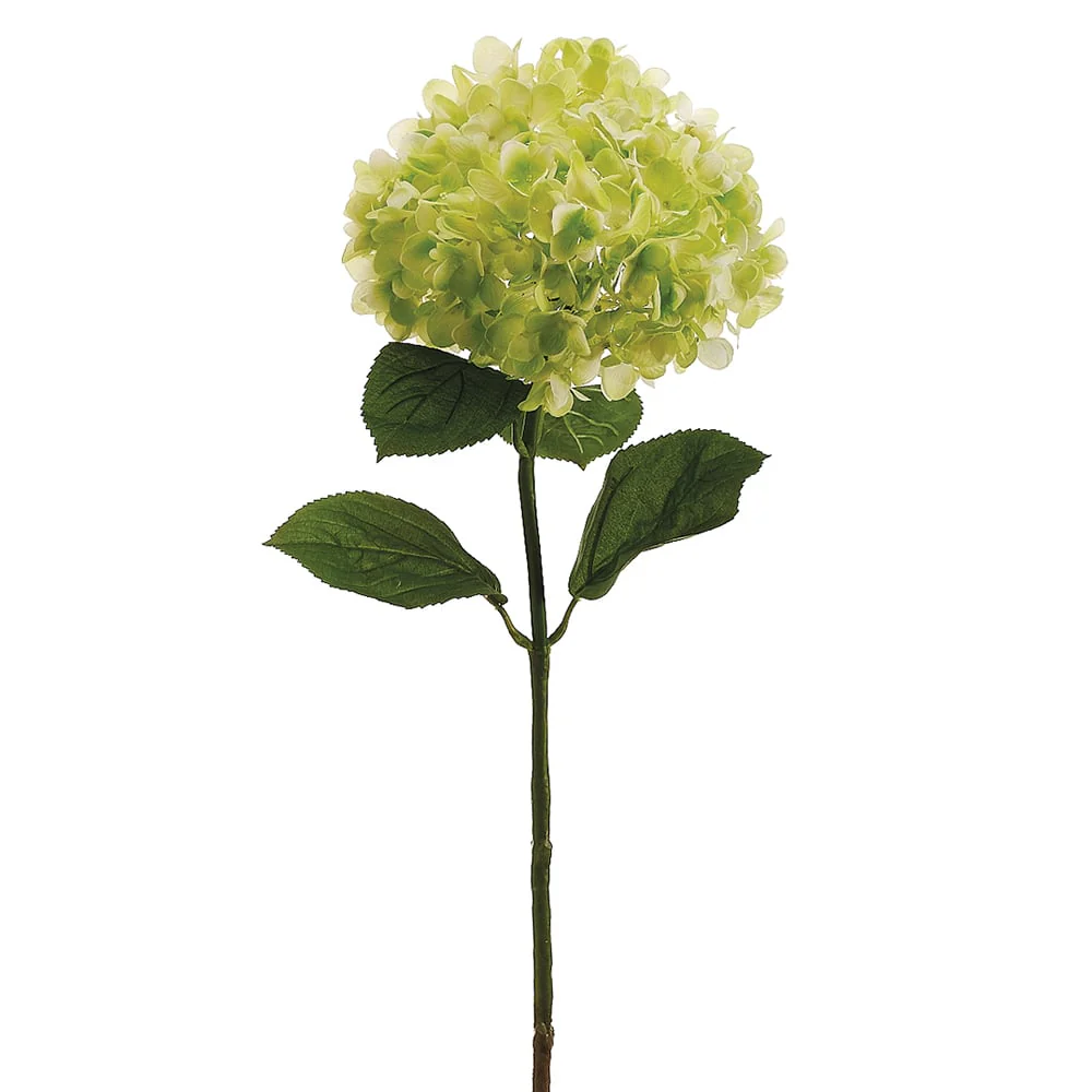 30" Hand-Wrapped Silk Garden Hydrangea Flower Spray -Green (Pack of 6)
