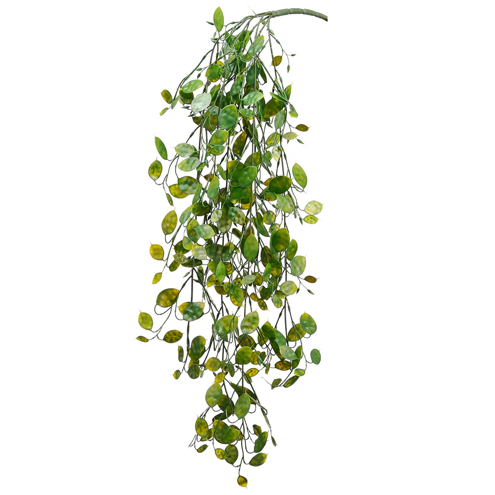 30" Hanging Silk Silver Dollar Lunaria Leaf Plant -Green (Pack of 12)